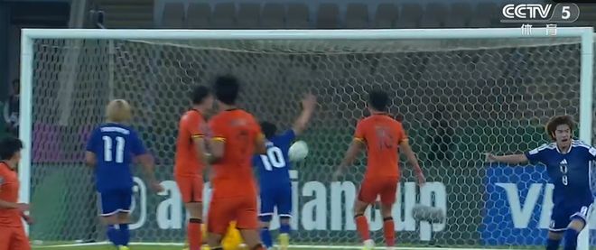 U23国足，0比1落后