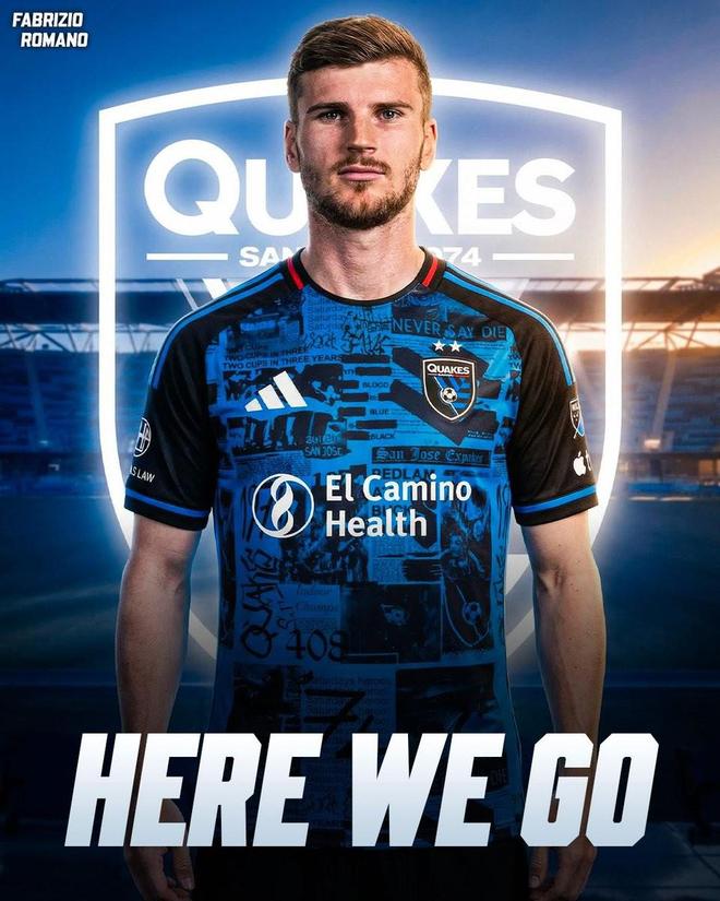 Here we go！罗马诺：莱比锡前锋维尔纳将加盟圣何塞地震