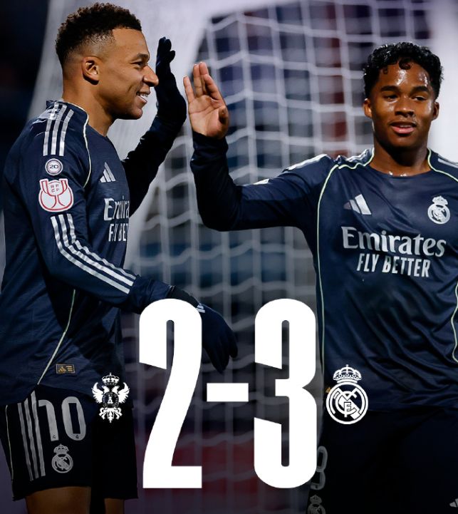 国王杯皇马3比2塔拉维亚，姆巴佩独造三球，主帅大轮换给新锐机会