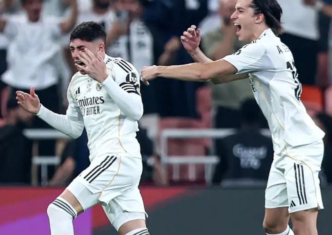 姆巴佩伤缺 巴尔韦德造2球 皇马2：1淘汰马竞 将和巴萨争冠