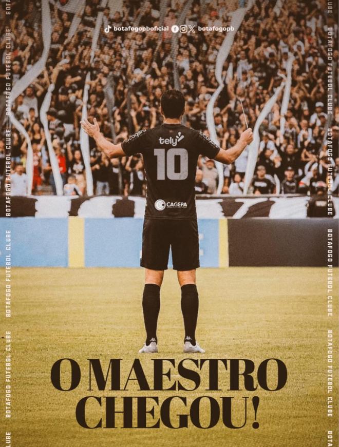 官方：44岁巴黎旧将内内加盟巴丙博塔弗戈PB