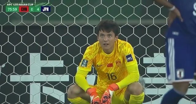 实力不济运气不佳，U23亚洲杯中国队0比4惨败日本，李昊尽力了