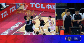 所罗门强起打进抱怨被肘喉 主裁判回放后示意没有附加犯规动作 所罗门强起打进抱怨被肘喉 主裁判回放后示意没有附加犯规动作