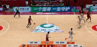 内线生猛！达卡里·约翰逊连续内线强打2+1 开场连砍8分！