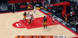 存在感十足！古德温补防送大帽 随后反击打成3+1