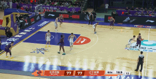 大心脏！朱松玮底角接球命中三分 北控17秒领先3分