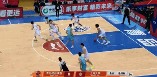 拦不住！古德温一条龙突破各种过人轻松上篮 上海轰10-0开局！