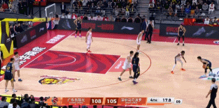 一锤定音！徐杰压哨打板抛投命中 帮助广东领先5分锁定胜局