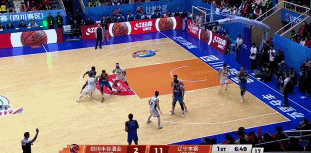 可惜！辽宁抢断反击连续背传 但付豪终结遭苏若禹追防钉板大帽