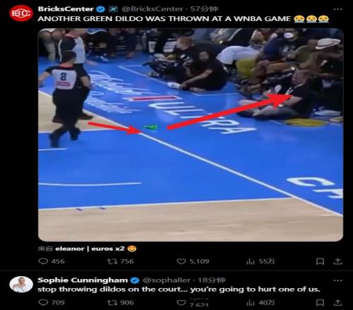 WNBA再现假阳具！坎宁安呼吁：请停止投掷它这样会伤害到我们
