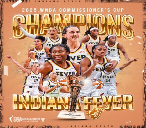 狂热WNBA总裁杯夺冠！克拉克躺冠+躺拿4万多美元