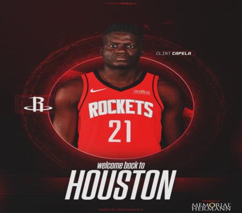 饼皇回家！火箭官方：欢迎重回休斯敦克林特卡佩拉
