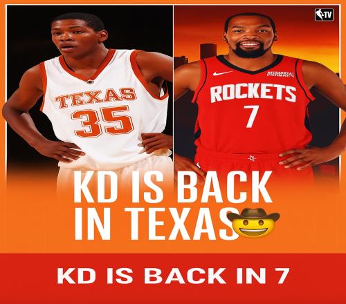加盟火箭！杜兰特大学就在得州打球时隔18年重返得州球队