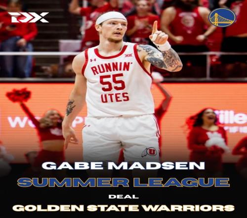 球探：犹他大学射手盖布马德森将加盟勇士征战夏季联赛