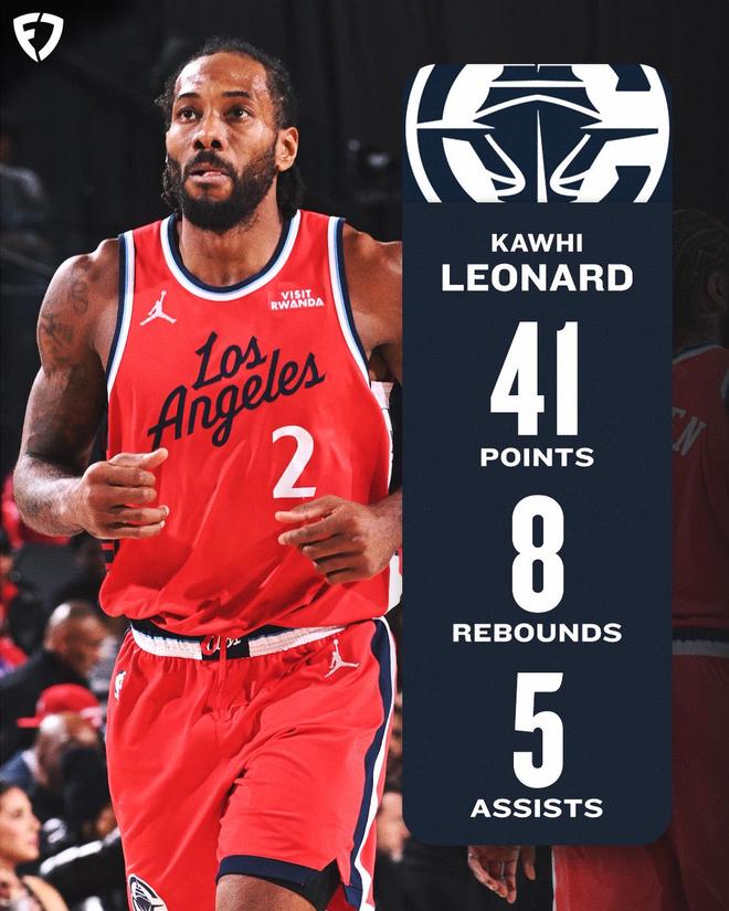 小卡41+8+5快船痛宰火箭2连胜 哈登29+6杜兰特22+5