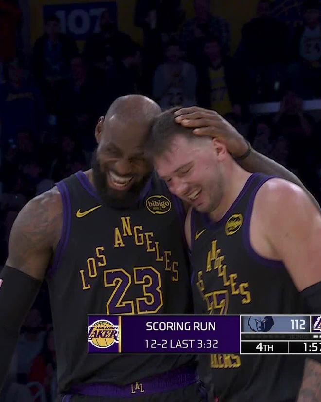 东契奇34+6+8湖人送灰熊3连败 勒布朗31+9+6莫兰特16+11