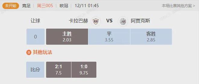 欧冠早场赛事 卡拉巴赫能否在主场复仇阿贾克斯? 欧冠早场赛事 卡拉巴赫能否在主场复仇阿贾克斯?