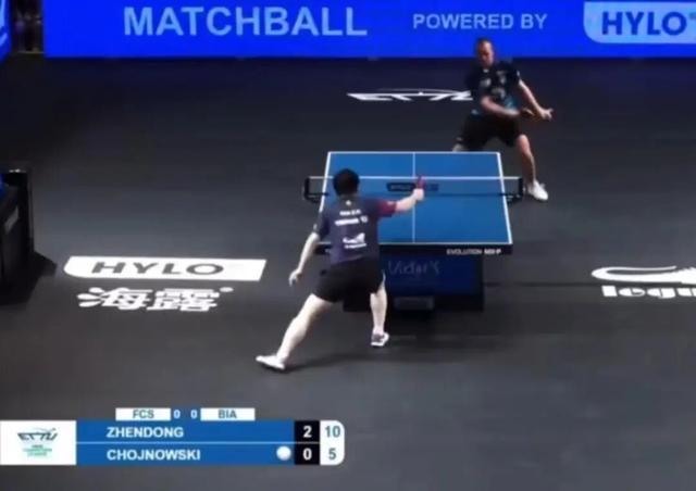 樊振东迎欧冠首胜，模仿C罗解锁了新的庆祝动作“Siu”