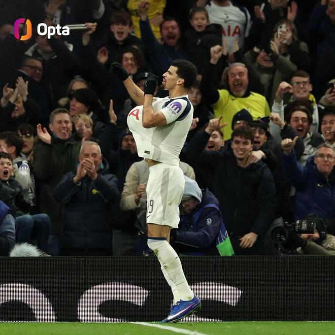 热刺生涯欧冠首秀破门，索兰克成队史英格兰球员第二人