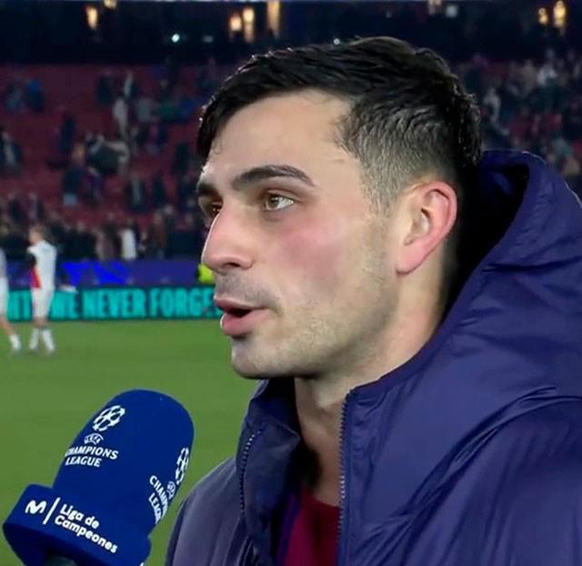 佩德里：我相信第二个球孔德其实不是想射门，我会问问他