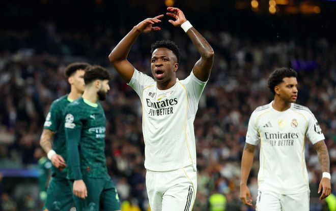 皇马1-2曼城！罗德里戈破9个月球荒 吕迪格送点 哈兰德破欧冠纪录