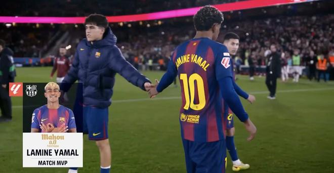 表现出色，亚马尔当选巴萨vs奥萨苏纳全场最佳球员