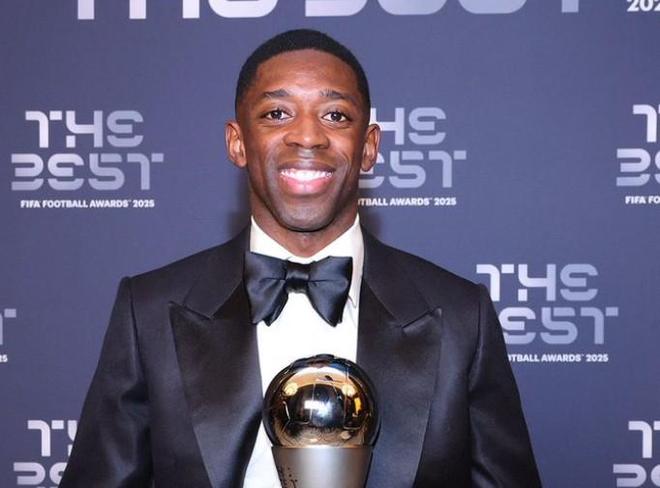 创造历史，登贝莱是获得FIFA年度最佳男足球员的90后第一人