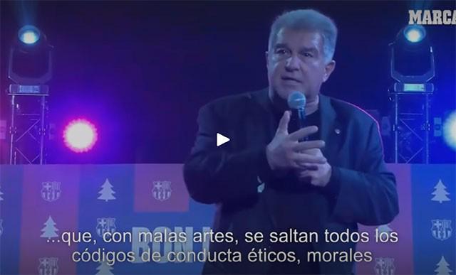 拉波尔塔圣诞演讲：皇马冷漠自大，手握垃圾电视台毒害公众