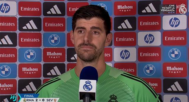 库尔图瓦：表现有待改善，我们是靠一个定位球和一个点球赢的