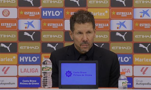 西蒙尼：每次看到皇马和巴萨，我都会想我们付出100%是不够的