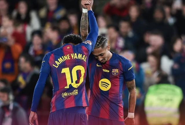 巴萨2025自然年每场西甲都有进球，上次做到还是1943年