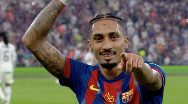 12场7球，皇马是拉菲尼亚职业生涯进球并列最多的对手