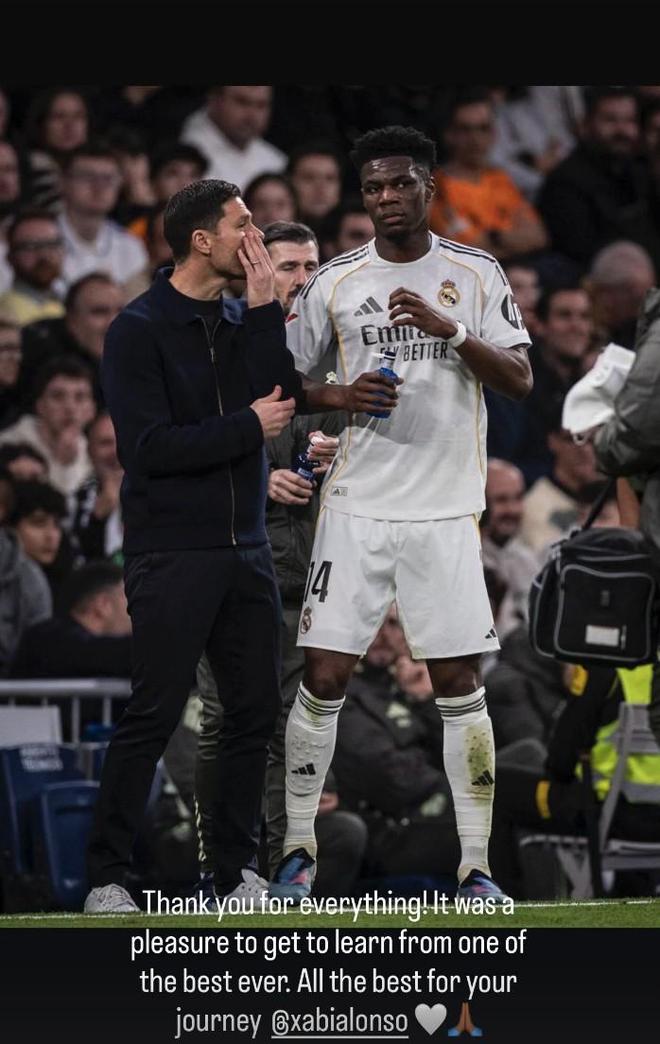 楚阿梅尼告别阿隆索：能向史上最佳之一学习是一种荣幸