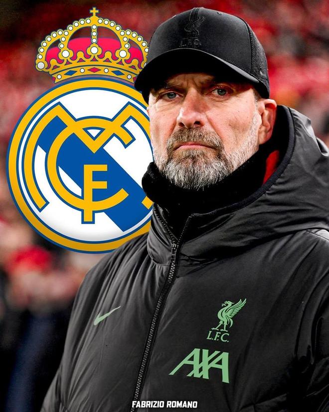 罗马诺：皇马尚未与克洛普进行任何谈判，也没有达成任何协议