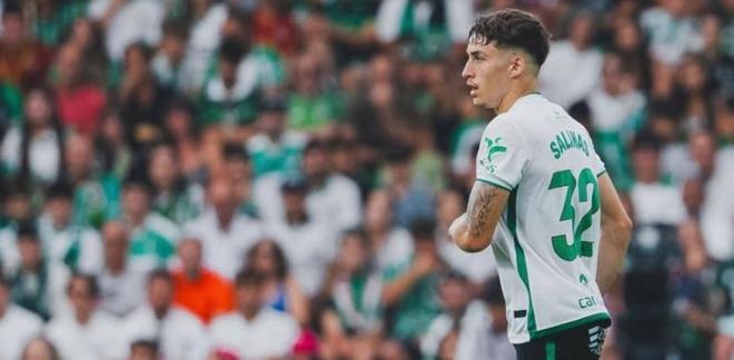 世体：巴萨正在关注桑坦德小将萨利纳斯，塞尔塔也对其感兴趣