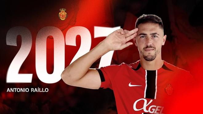 官方：马略卡与队长赖洛续约至2027年