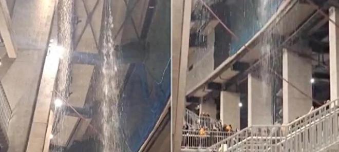 诺坎普重开仅两月，暴雨突袭看台引哗然