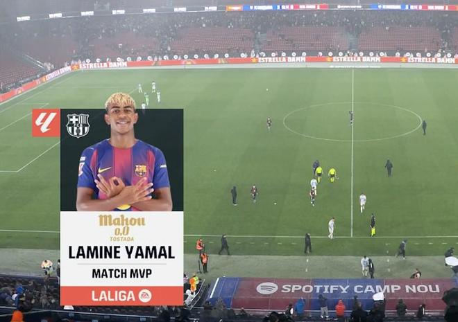 侧钩破门，亚马尔当选巴萨vs奥维耶多全场最佳球员