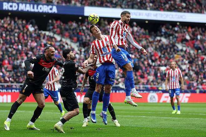 马竞3-0完胜马略卡 瑟洛特、阿尔马达建功