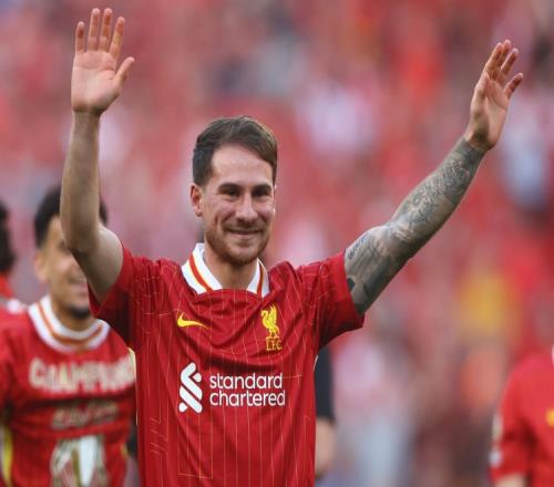 官方：麦卡利斯特对阵热刺打入的世界波当选利物浦赛季最佳进球