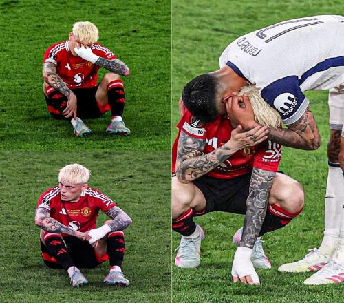 不甘心！加纳乔赛后坐草地上+躺地痛哭，同胞罗梅罗拥抱安慰