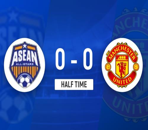 半场曼联暂00东盟全明星红魔仅2射正&33分钟连换4人