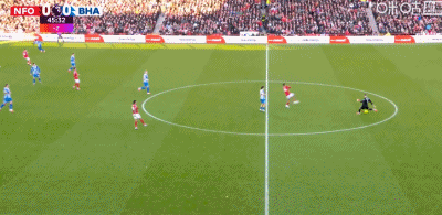 半场：森林0-1布莱顿，德克伊珀建功