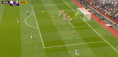 半场：维拉0-0狼队，尤尔根-拉森进球被吹，大马丁神扑