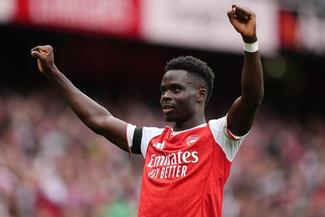 有心得，萨卡近4次做客维拉公园球场斩2球1助攻