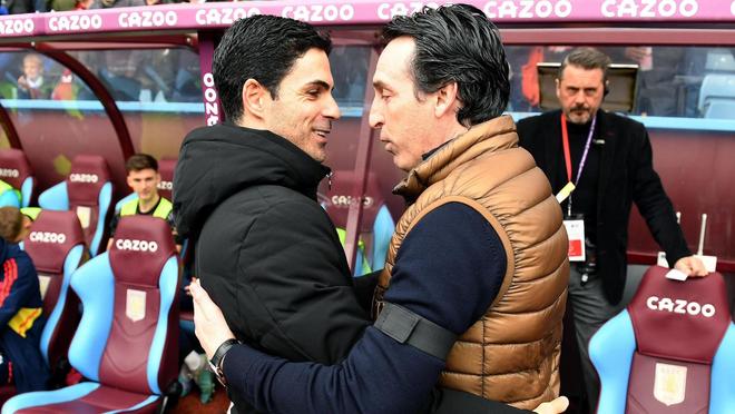 稍占上风，埃梅里执教生涯对阿尔特塔7场3胜2平2负