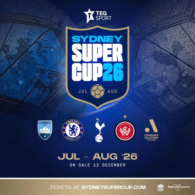 切尔西官方：男足和女足将参加悉尼超级杯，首次在海外战热刺