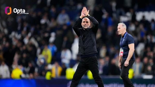 瓜帅28次对阵皇马14胜，历史上仅次于两名主帅