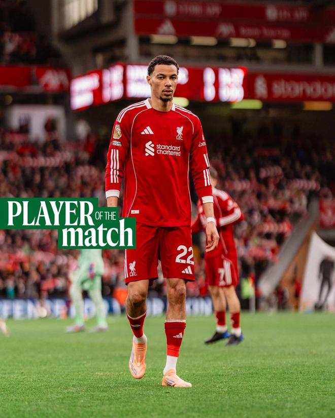 利物浦官方：埃基蒂克当选与布莱顿一役队内最佳球员