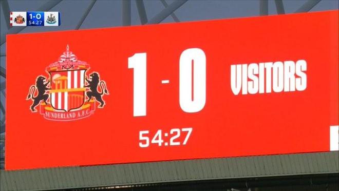 德比氛围!桑德兰主场比分牌不写死敌纽卡队名,只写“客队” 德比氛围!桑德兰主场比分牌不写死敌纽卡队名,只写“客队”